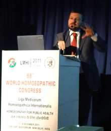 lefteris chatzakis - 66th World Homeopathic Congress of LMHI - Liga India 2011 